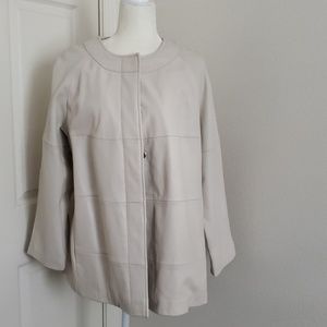 Chico's genuine leather coat size 3 (14/16 USA)